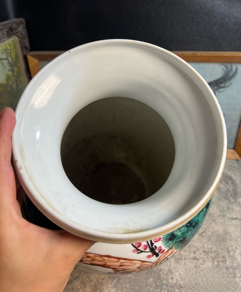 古玩陶瓷粉彩瓶真品鑒賞圖