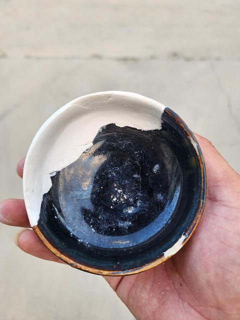 古玩陶瓷定窯窯黑釉鐵銹斑羅漢碗拍賣,當前價格2500元