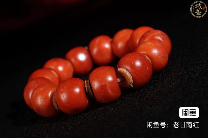 古玩玉器南紅瑪瑙珠串真品鑒賞圖