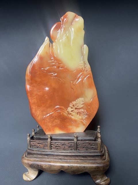 古玩雜項壽山石擺件真品鑒賞圖