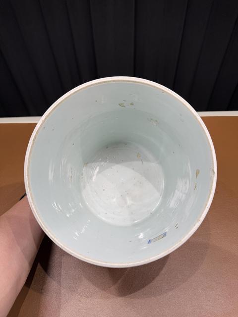 古玩陶瓷青花人物故事紋筆筒真品鑒賞圖