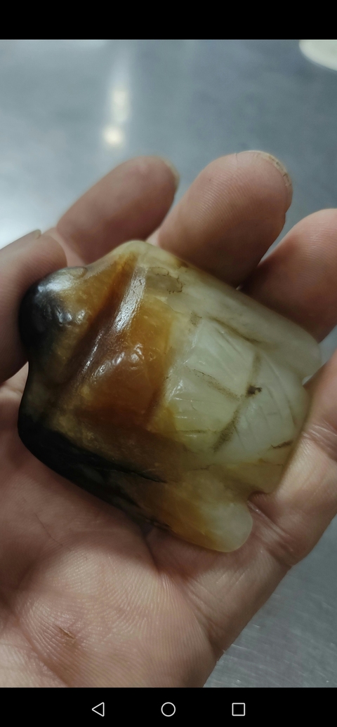 古玩玉器仿紅山文化玉梟型件真品鑒賞圖