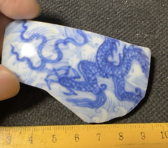 古玩陶瓷青花瓷片真品鑒賞圖