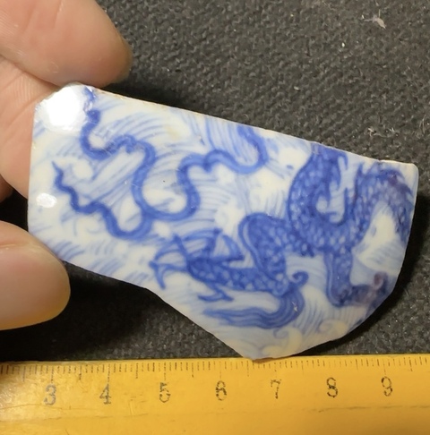 古玩陶瓷青花瓷片真品鑒賞圖