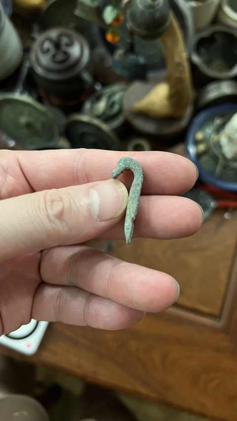 古玩銅器漢代青銅帶鉤真品鑒賞圖