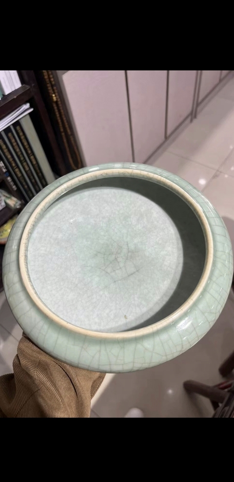 古玩陶瓷青釉洗真品鑒賞圖