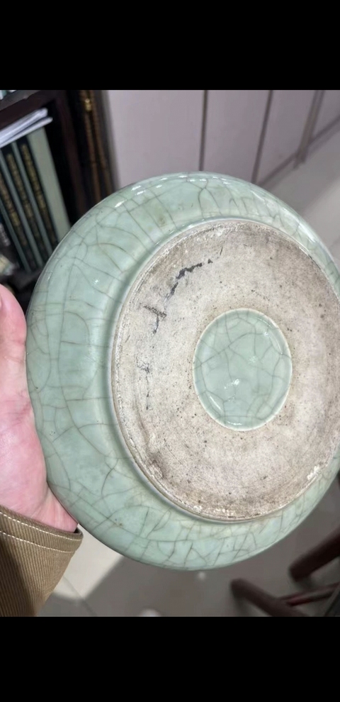 古玩陶瓷青釉洗真品鑒賞圖