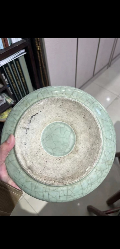 古玩陶瓷青釉洗真品鑒賞圖