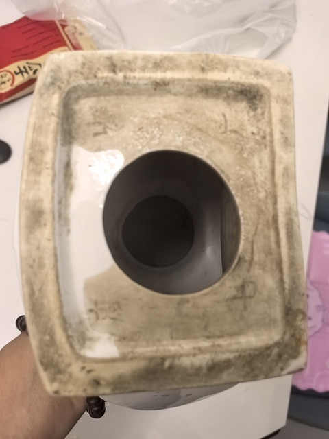 古玩陶瓷白釉主席造像真品鑒賞圖