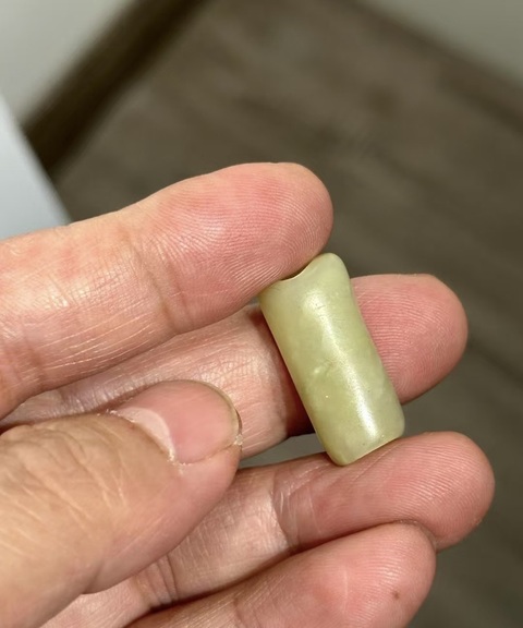 古玩玉器玉管珠真品鑒賞圖