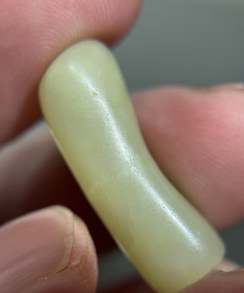 古玩玉器玉管珠真品鑒賞圖