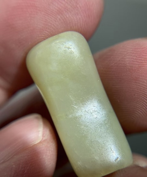 古玩玉器玉管珠真品鑒賞圖