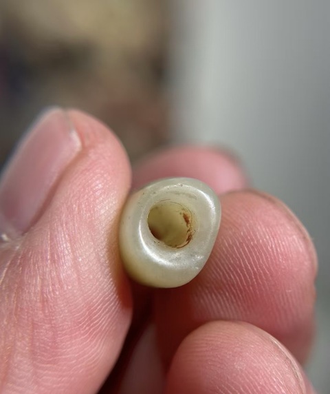 古玩玉器玉管珠真品鑒賞圖