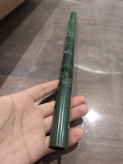 古玩玉器和田玉蕭真品鑒賞圖