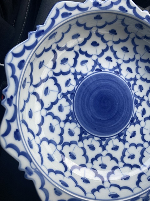古玩陶瓷青花盤真品鑒賞圖