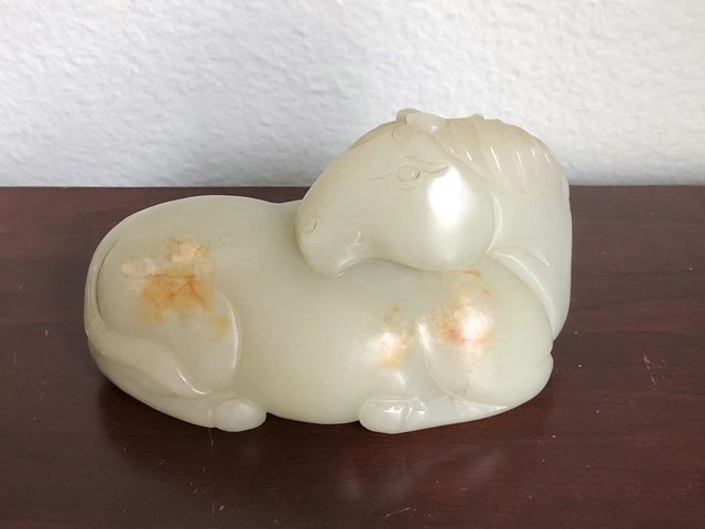 古玩玉器玉馬真品鑒賞圖