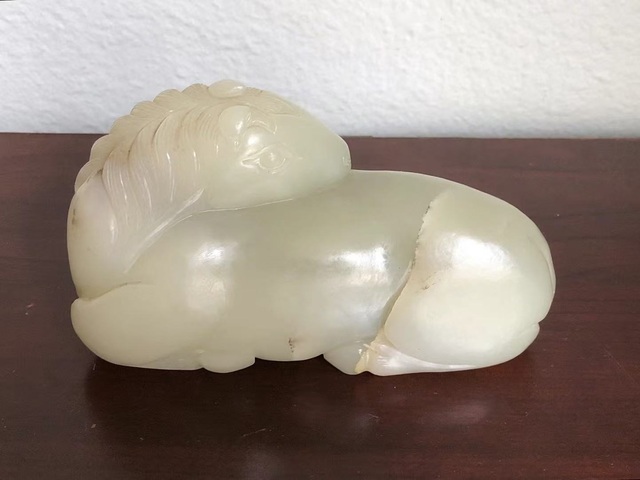 古玩玉器玉馬真品鑒賞圖