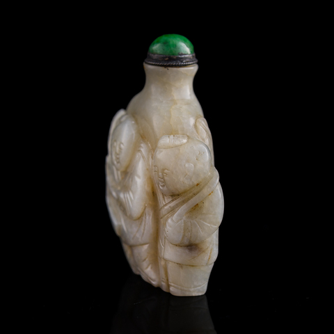 古玩玉器和田玉雕“鼻煙壺”真品鑒賞圖