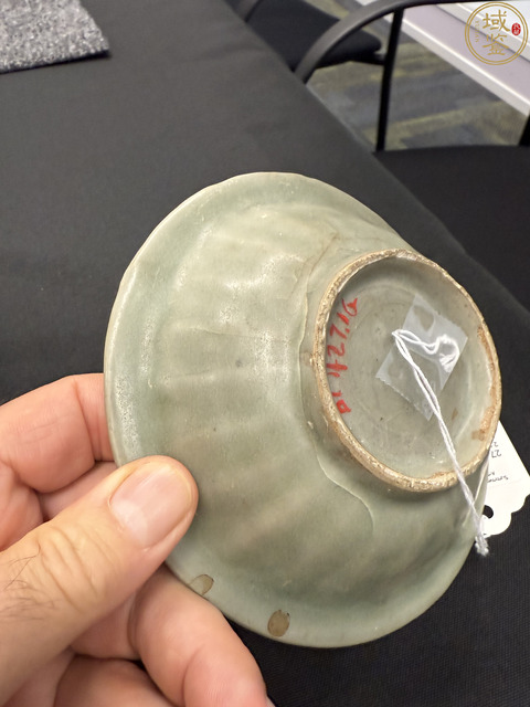 古玩陶瓷南宋龍泉窯雙魚洗真品鑒賞圖