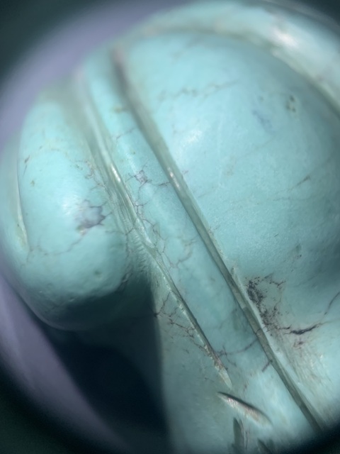 古玩玉器松石青蛙真品鑒賞圖
