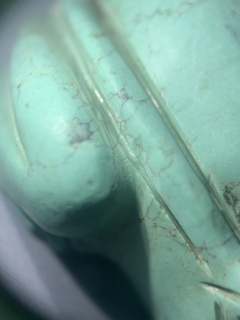 古玩玉器松石青蛙真品鑒賞圖