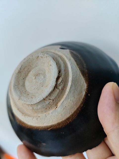 古玩陶瓷吉州窯木葉盞真品鑒賞圖