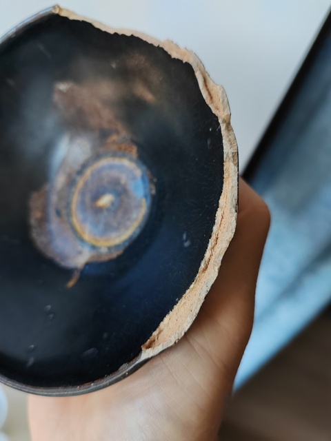 古玩陶瓷吉州窯木葉盞真品鑒賞圖