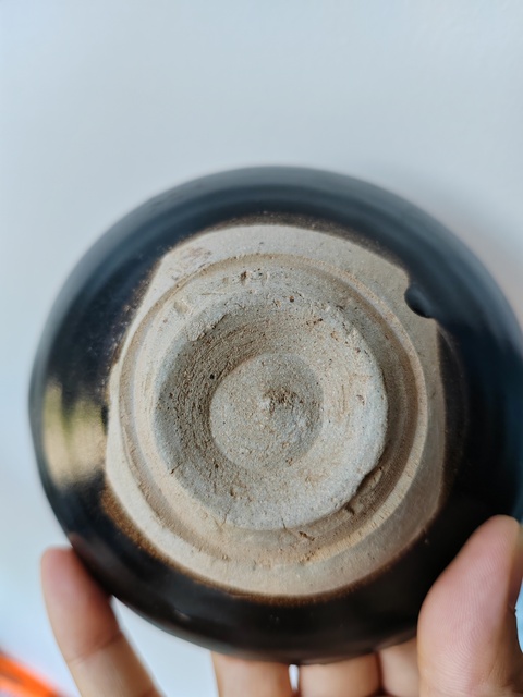 古玩陶瓷吉州窯木葉盞真品鑒賞圖