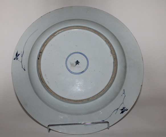 古玩陶瓷康熙青花花卉紋盤真品鑒賞圖