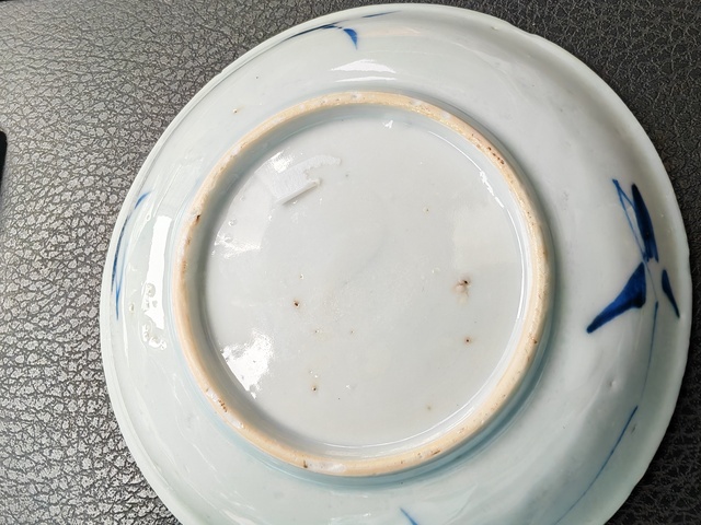 古玩陶瓷青花礬紅描金花鳥套杯真品鑒賞圖