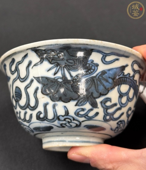 古玩陶瓷萬歷翼龍碗真品鑒賞圖