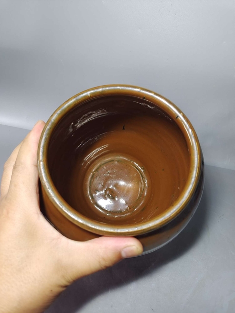 古玩陶瓷紫金釉罐真品鑒賞圖