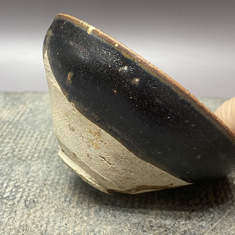 古玩陶瓷宋代黑釉盞拍賣,當前價格690元
