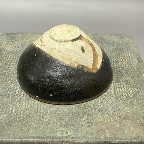 古玩陶瓷宋代黑釉盞拍賣,當前價格690元