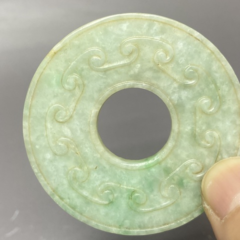 古玩陶瓷翡翠玉璧真品鑒賞圖