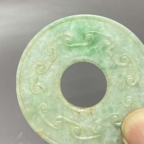 古玩陶瓷翡翠玉璧真品鑒賞圖