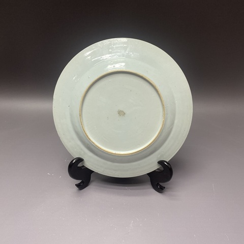 古玩陶瓷飛鳴食宿蘆雁紋青花盤真品鑒賞圖