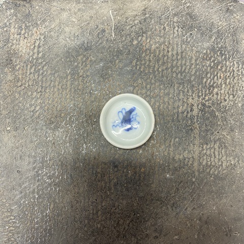 古玩陶瓷晚清青花蛐蛐飲真品鑒賞圖
