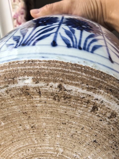 古玩陶瓷青花山水人物罐真品鑒賞圖