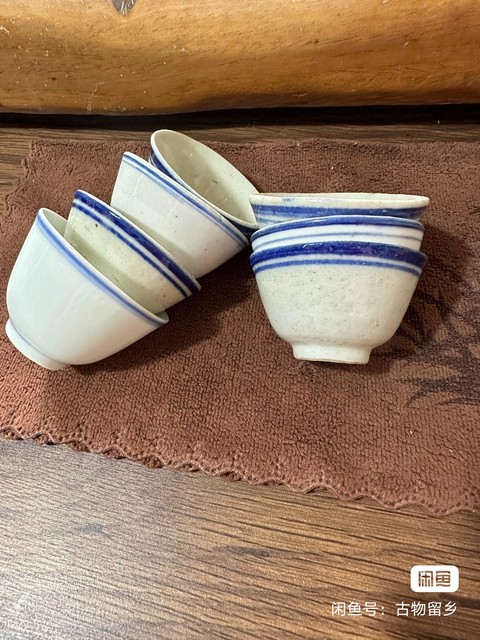 古玩陶瓷民國青花杯真品鑒賞圖