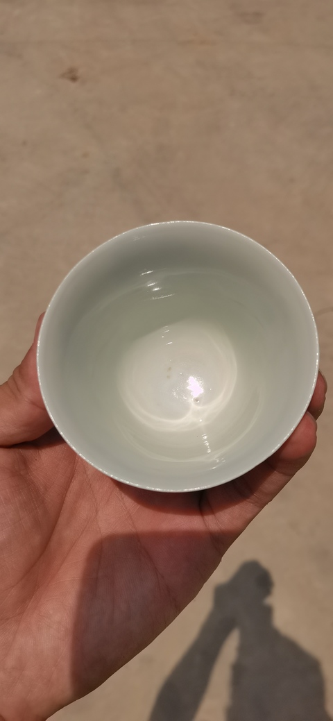 古玩陶瓷青花人物杯碟一套真品鑒賞圖