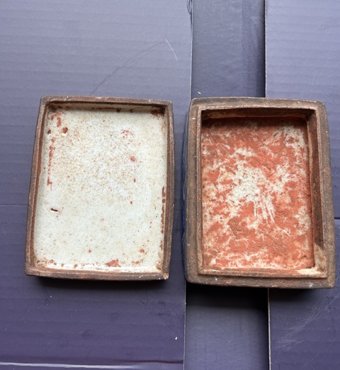 古玩陶瓷青花印泥盒真品鑒賞圖