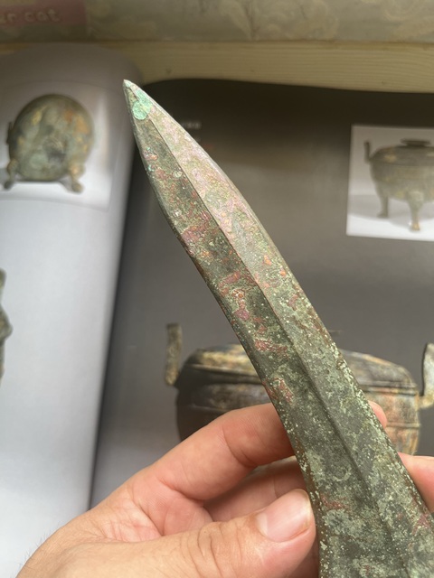 古玩銅器戰國銅戈真品鑒賞圖