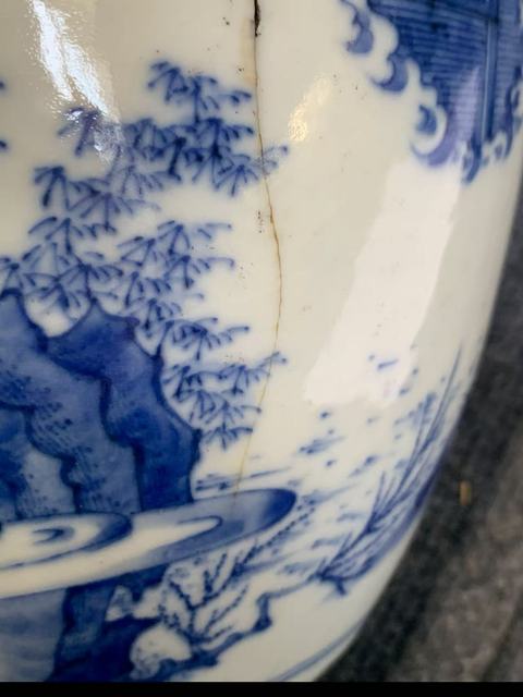 古玩陶瓷青花缸真品鑒賞圖