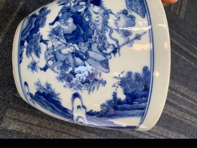古玩陶瓷青花缸真品鑒賞圖