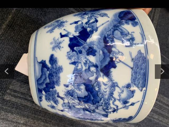 古玩陶瓷青花缸真品鑒賞圖