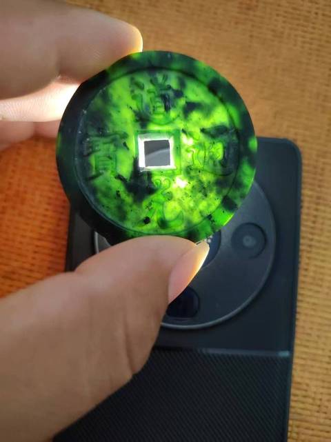 古玩玉器碧玉道教題材佩真品鑒賞圖