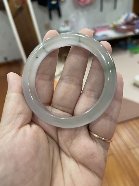 古玩玉器天然翡翠手鐲真品鑒賞圖