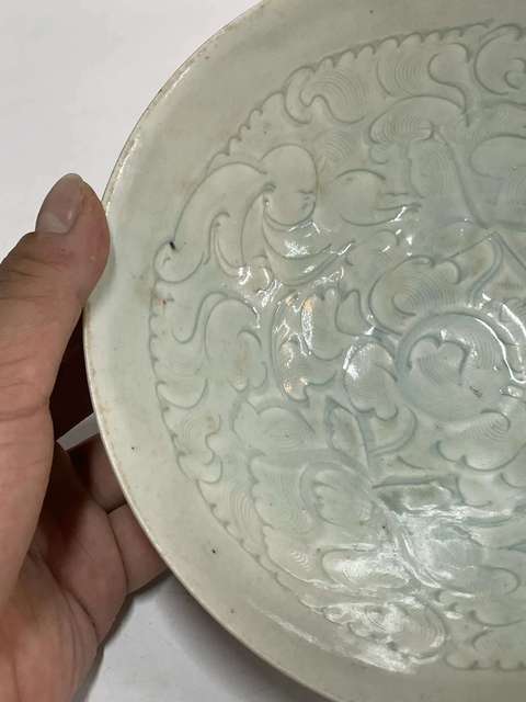 古玩陶瓷青白釉娃娃碗真品鑒賞圖