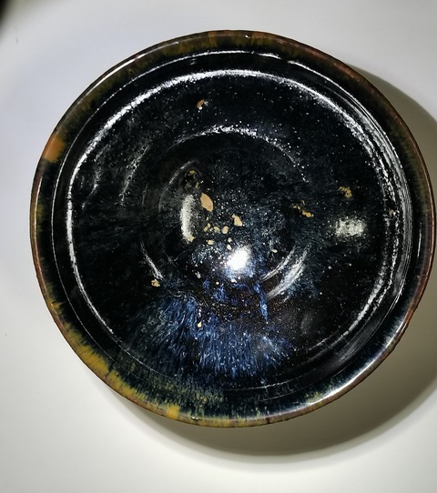 古玩陶瓷福清窯黑釉兔毫盞真品鑒賞圖